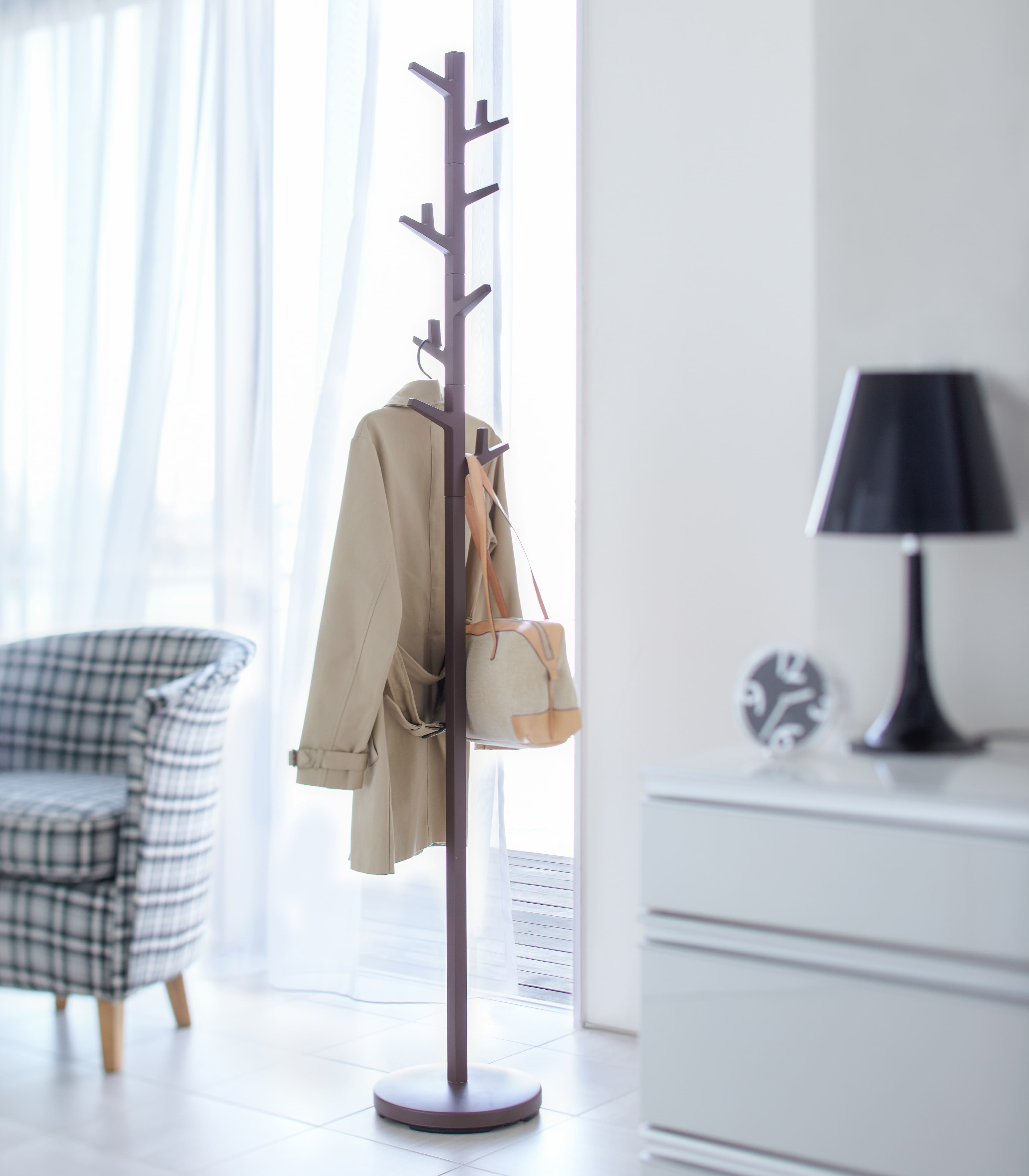 Yamazaki Home - Coat Rack (69" H) - Brown