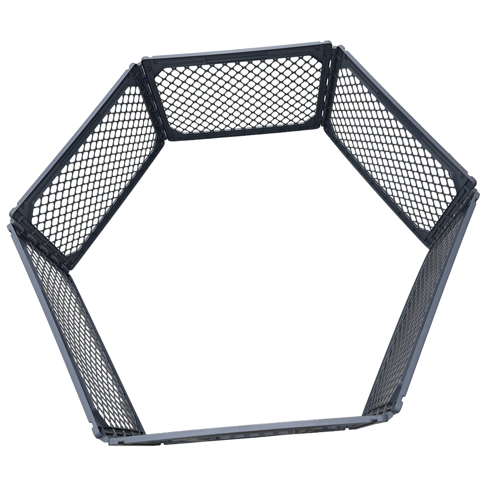 Alt View 6. Mirapet - Mirapet 6-Panel Modular Dog and Puppy Playpen, Indoor/Outdoor Pet Enclosure.