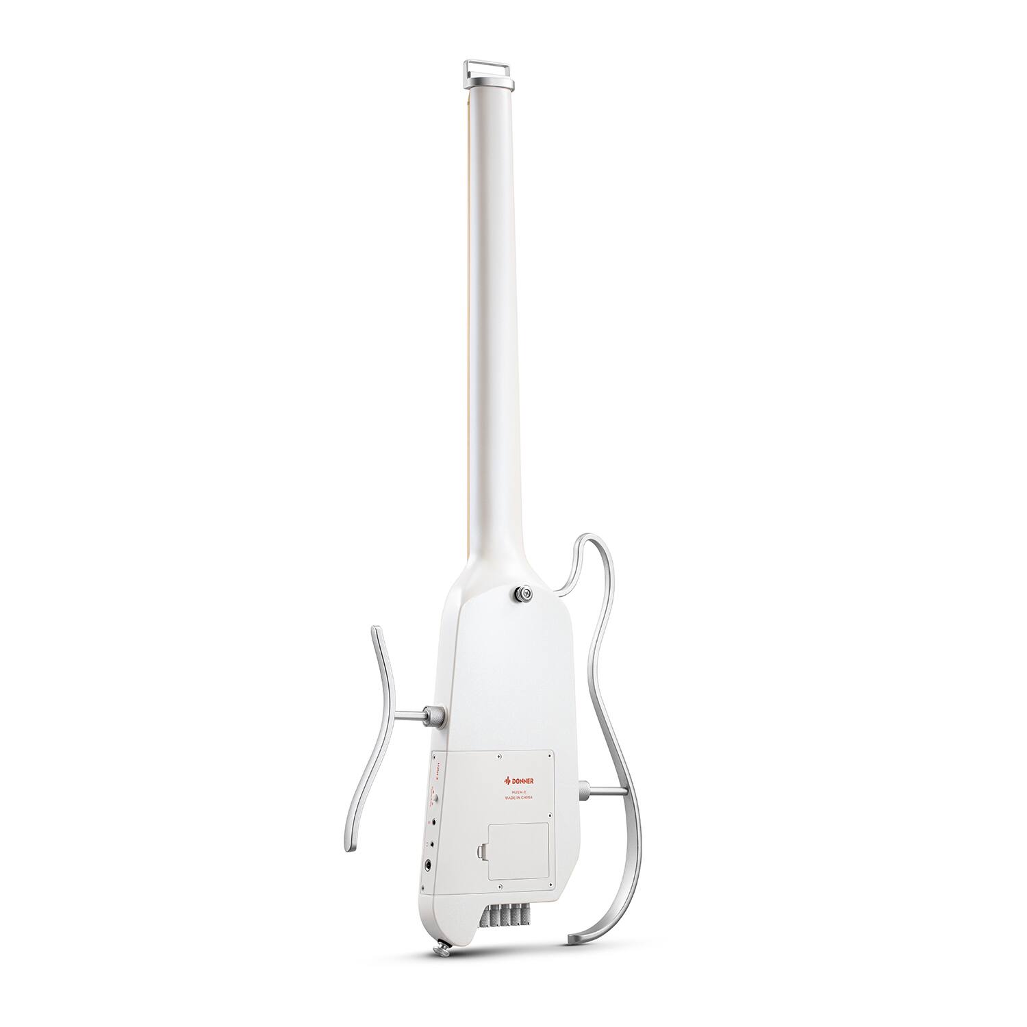 Back. Donner music - Donner HUSH™ X Electric Guitar Kit for Travel White - White.