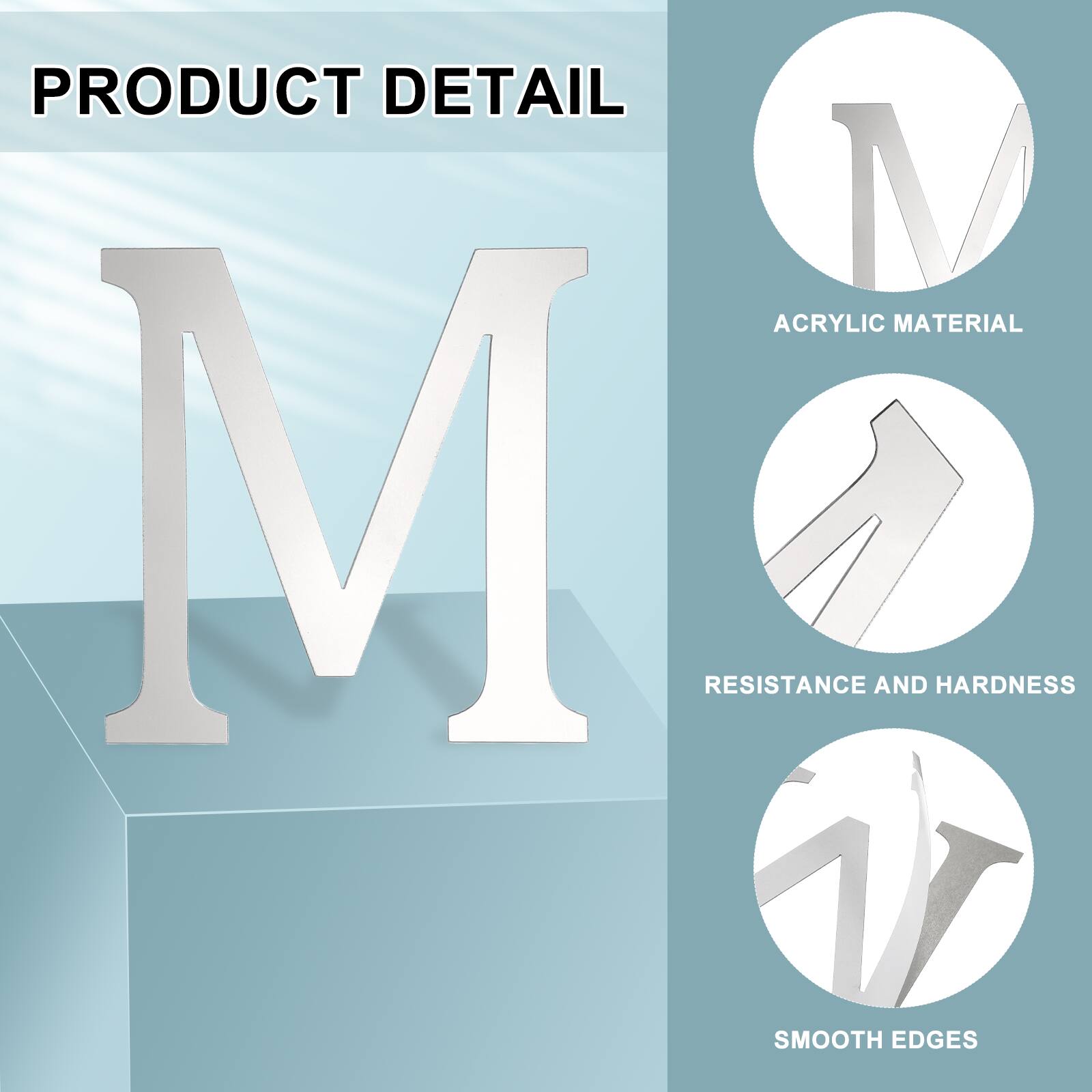 PRODUCT DETAIL

ACRYLIC MATERIAL

RESISTANCE AND HARDNESS

SMOOTH EDGES