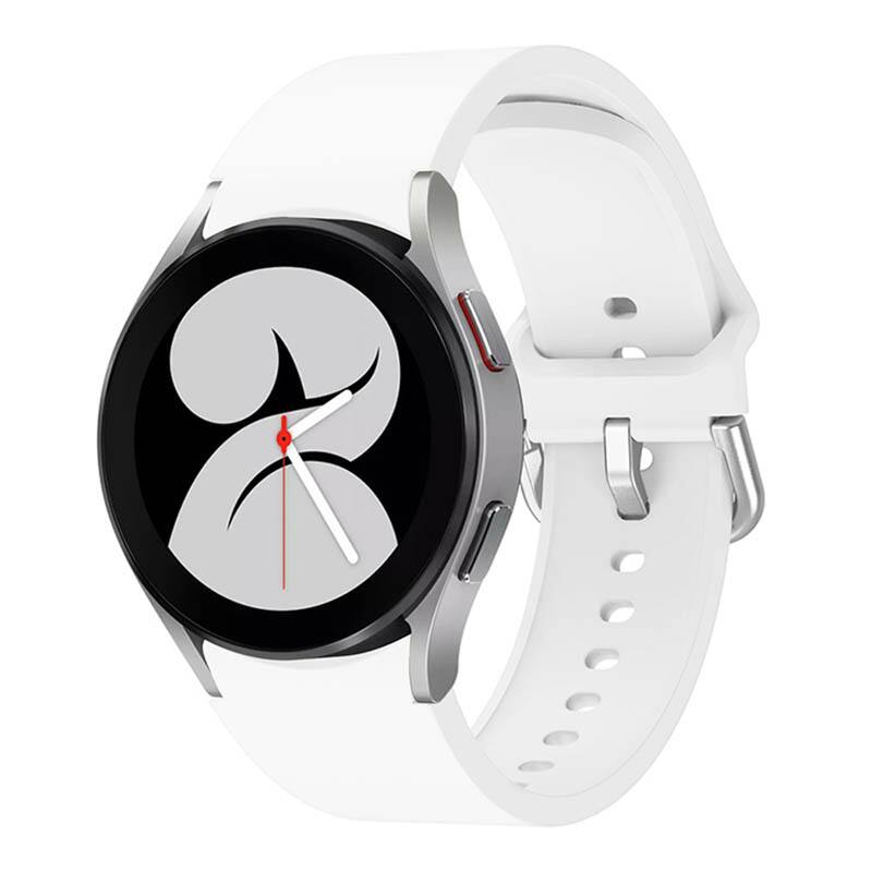 Front. StrapsCo - Sports Strap Silicone Rubber Watch Band For Samsung Galaxy Watch 5 - Mustard Orange.