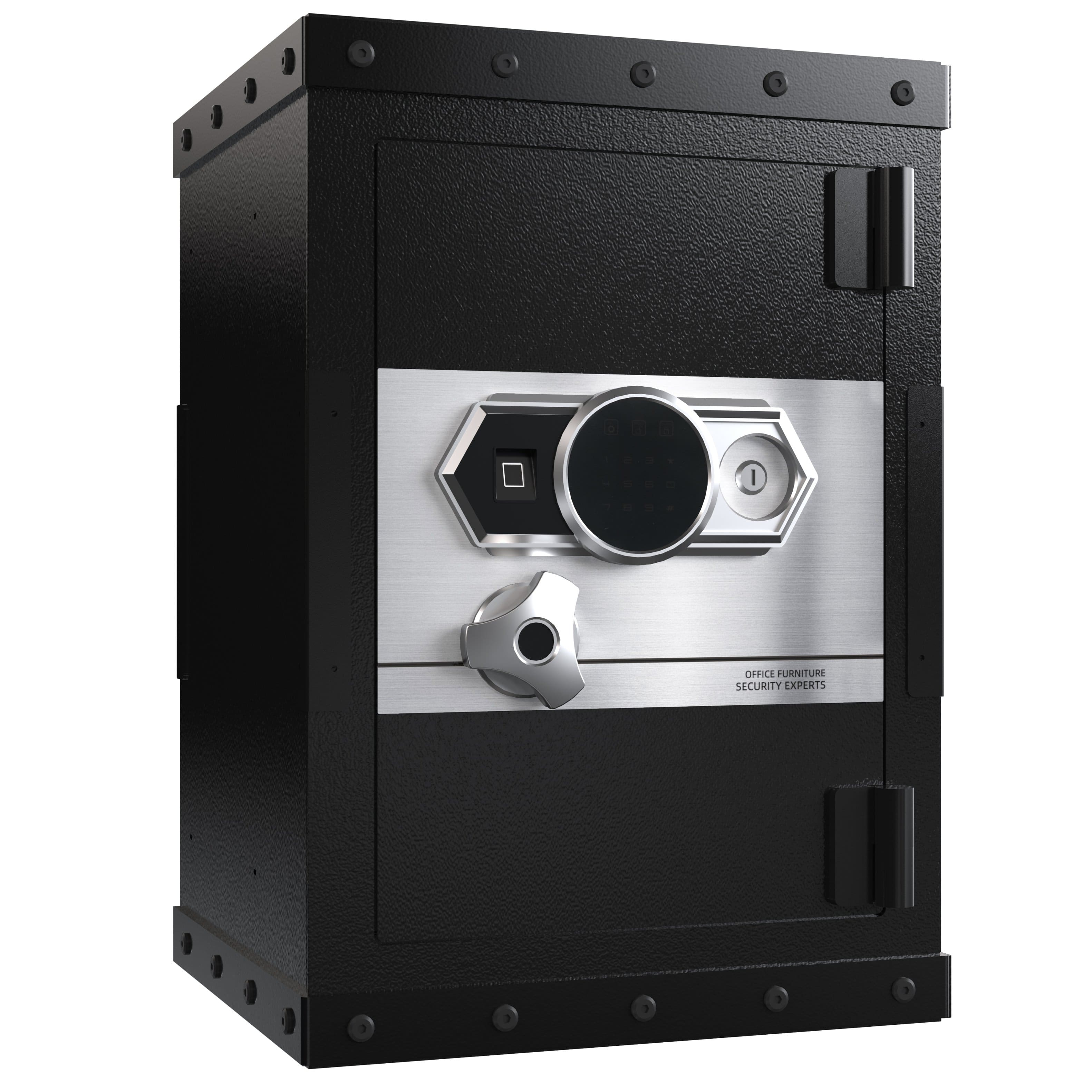 GOODSILO - Large Digital Safe - Home & Office Security - Steel Construction with Digital Lock - Black