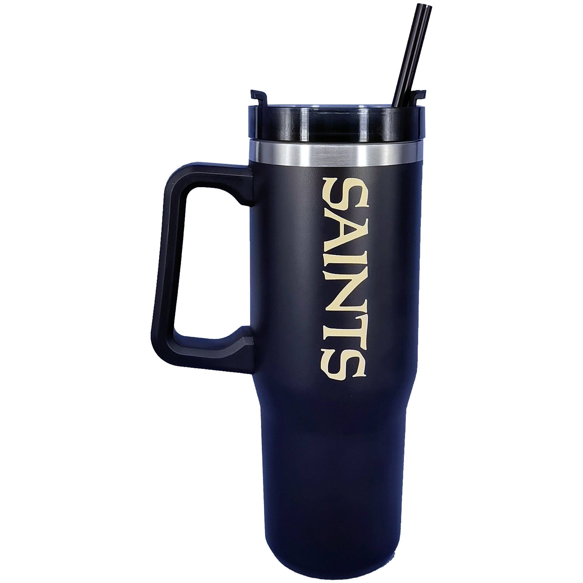Alt View 2. Pegasus - New Orleans Saints 60" x 70" Logo Blanket and 30oz Stainless Steel Tumbler Combo - Multicolor.