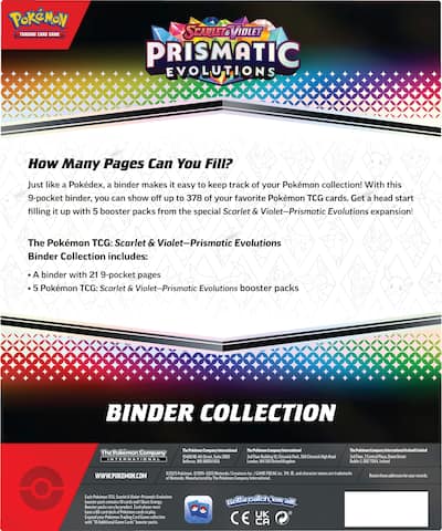 Pokmon Trading Card Game: Scarlet & Violet Prismatic Evolutions Binder Collection 10-10023-101 - Best Buy Pokmon Trading Card Game: Scarlet & Violet Prismatic Evolutions Binder Collection 10-10023-101 - Best Buy
