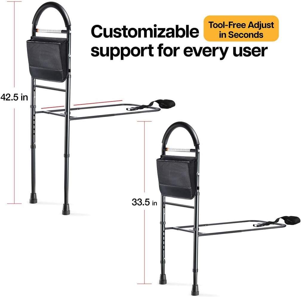 Tool-Free Adjust Customizable in Seconds support for every user  
42.5 in  
33.5 in