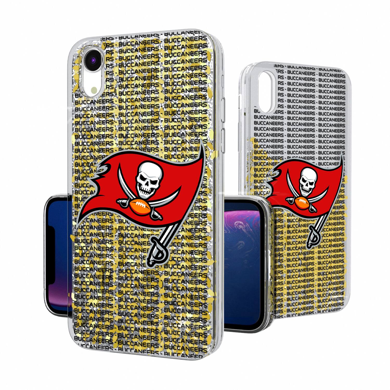 Keyscaper - NFL - Tampa Bay Buccaneers iPhone Text Backdrop Design Glitter Case - 15 - Multicolor price history on PriceWatchPro