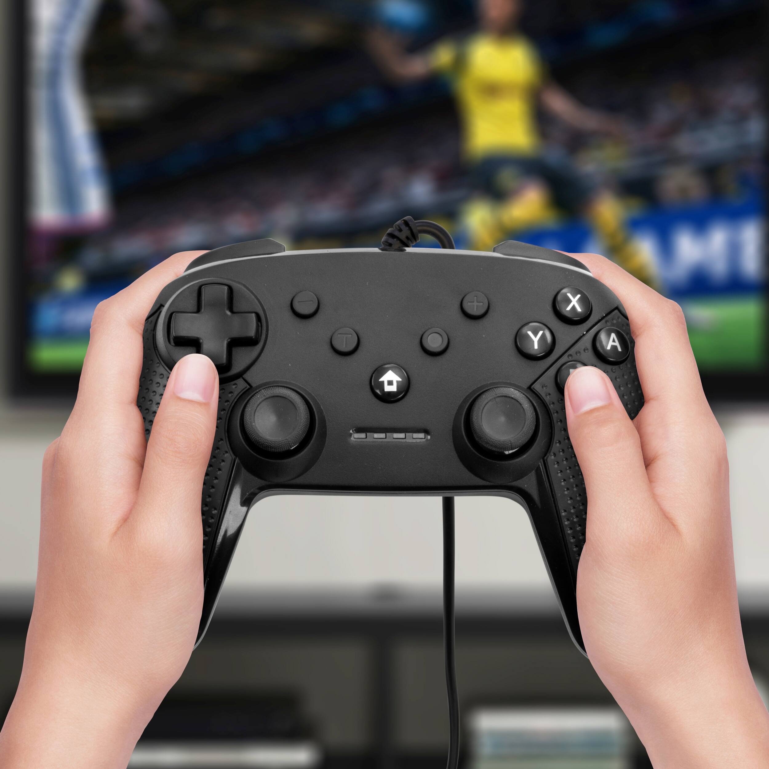 Alt View 7. Gamefitz - Gamefitz Wired Controller for the Nintendo Switch in Black - Black.