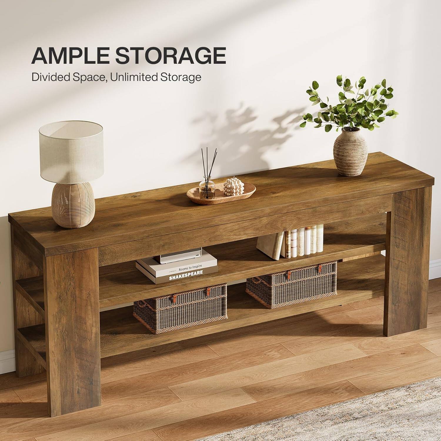 AMPLE STORAGE  
Divided Space, Unlimited Storage  

Inspire  
SHAKESPEARE