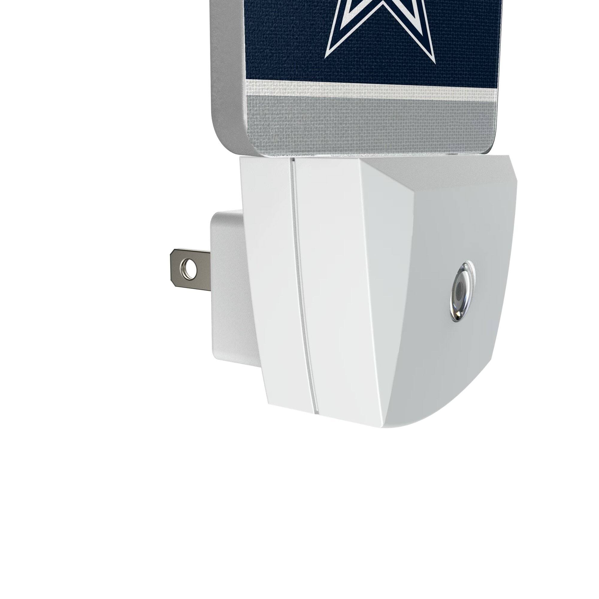 Alt View 2. Keyscaper - Dallas Cowboys Stripe Design Nightlight 2-Pack - Multicolor.
