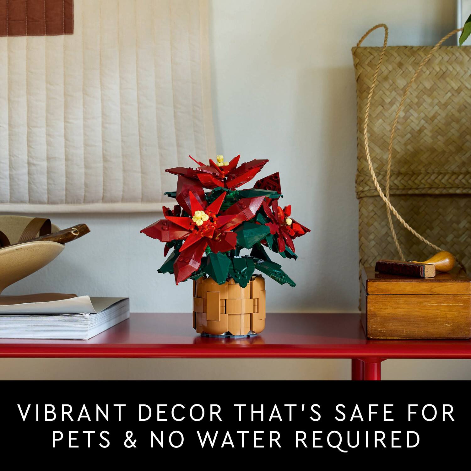 VIBRANT DECOR THAT'S SAFE FOR PETS & NO WATER REQUIRED