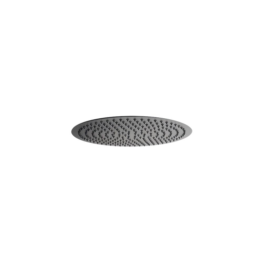Alfi - Matte Stainless Steel 16" Round Ultra-Thin Rain Shower Head - Black
