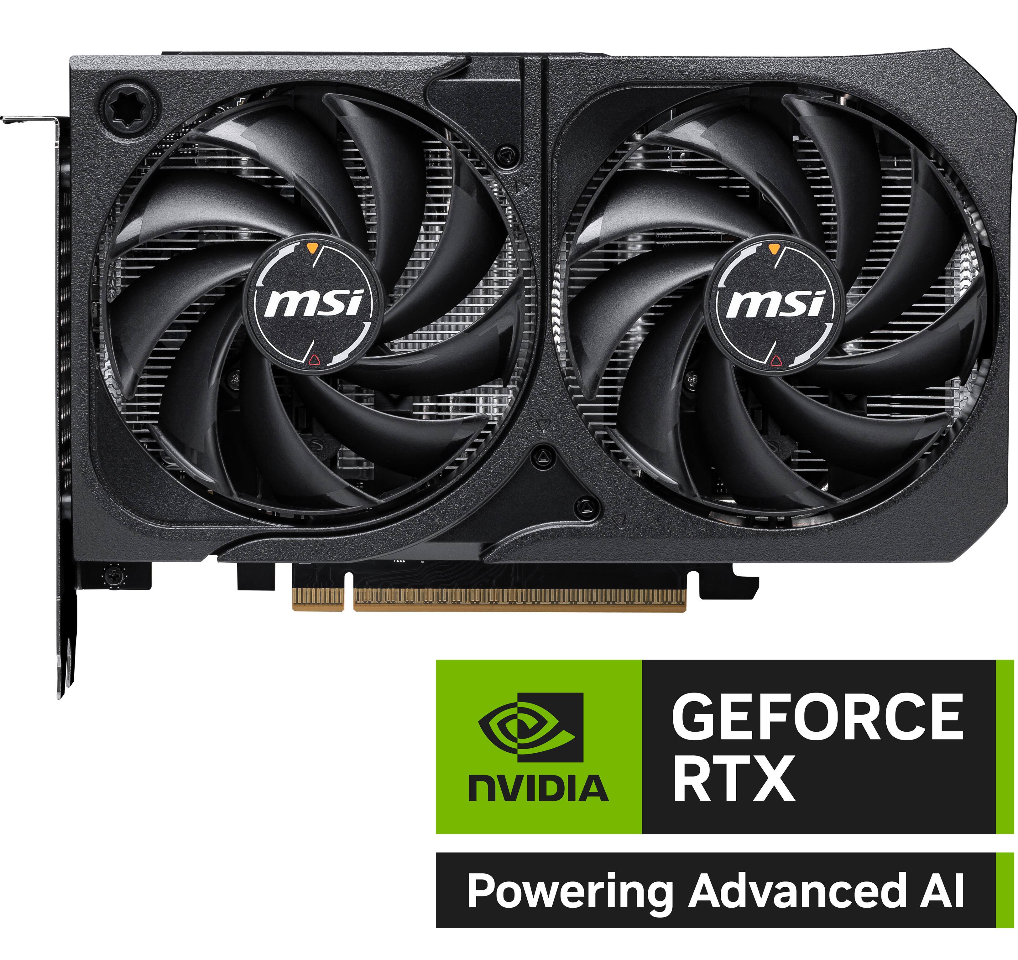 The text on the image reads "GEFORCE NVIDIA RTX Powering Advanced AI."