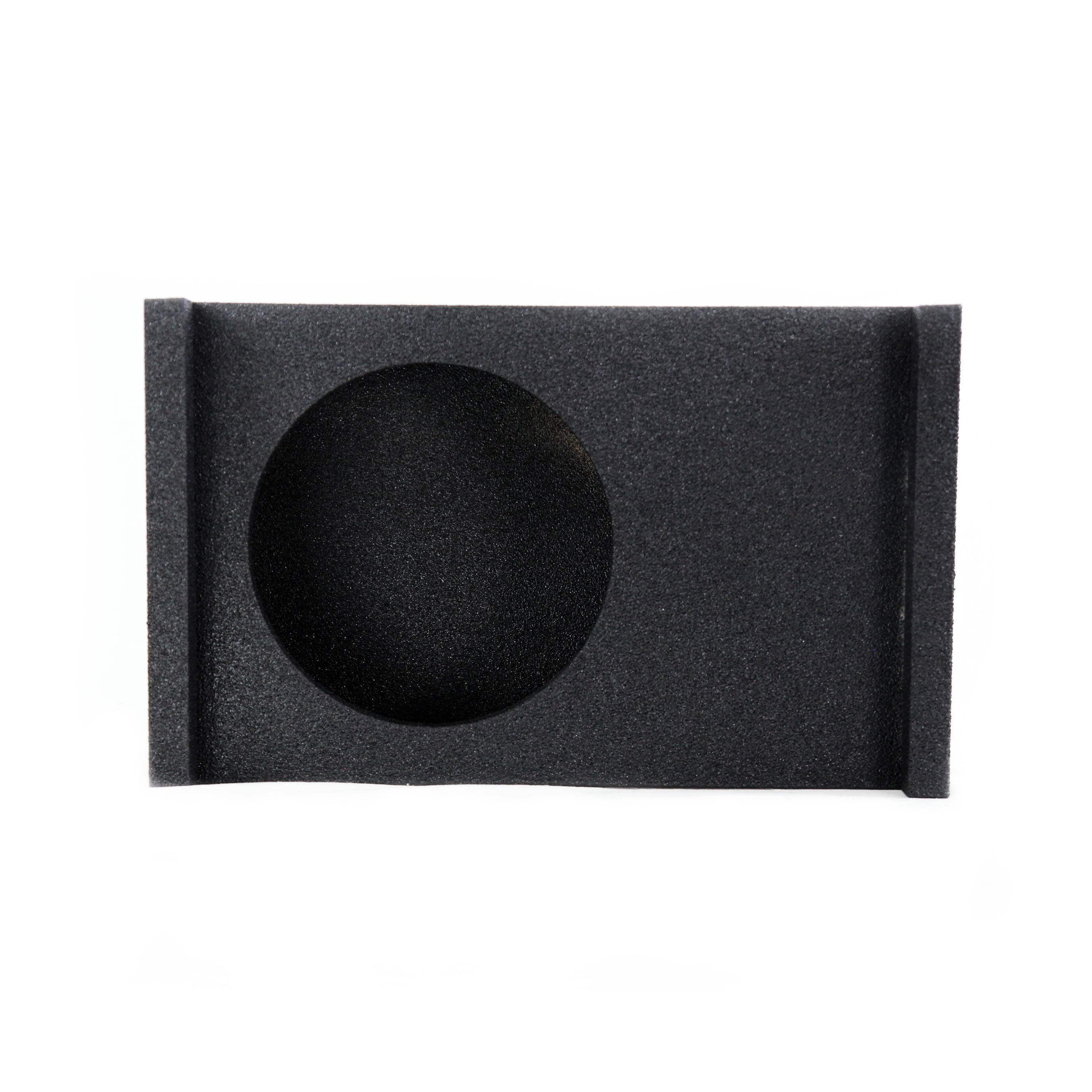 Alt View 2. QPower - QPower Single 12 Inch Sub Enclosure, Universal Downfire/Behind Seat Speaker Box - Black.