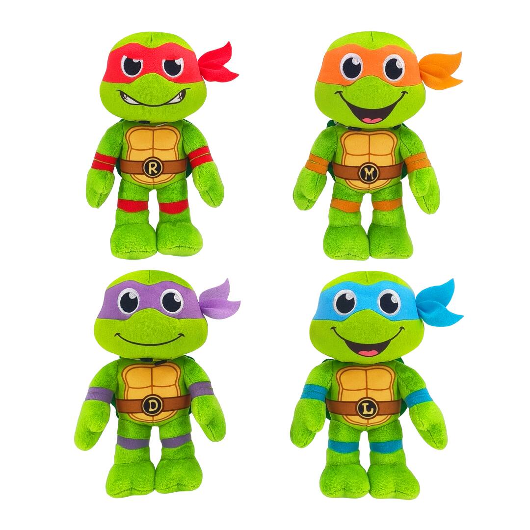 Alt View 1. Legend Toys - Legend Toys TMNT 8" Basic Plush 4-Pack.