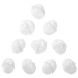 MEDca - Hearing Aid Standard Receiver Tulip Domes Compatible - 10-Pcs Universal Invisible Tip Replacement - Clear