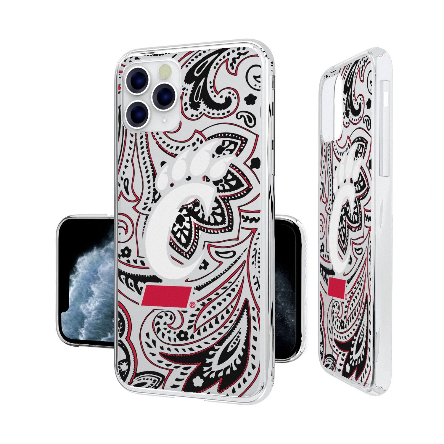 Alt View 3. Keyscaper - Cincinnati Bearcats iPhone Paisley Design Clear Case - 14 - Multicolor.