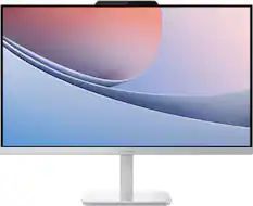 Front. Lenovo - A100 23.8" Full HD All-In-One - Intel Processor N100 - 8GB Memory - 256GB SSD - Cloud Grey.
