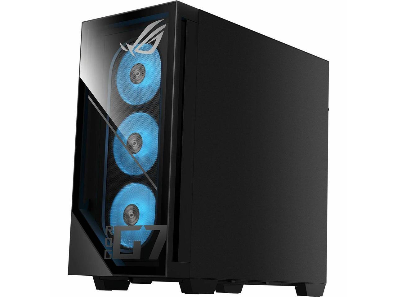 Alt View 7. ASUS - Asus ROG GM700TZ Desktop - Ryzen 5 8400F, 16GB RAM, 1TB NVMe SSD, RX 9060 XT 16GB, Win 11 - Black.