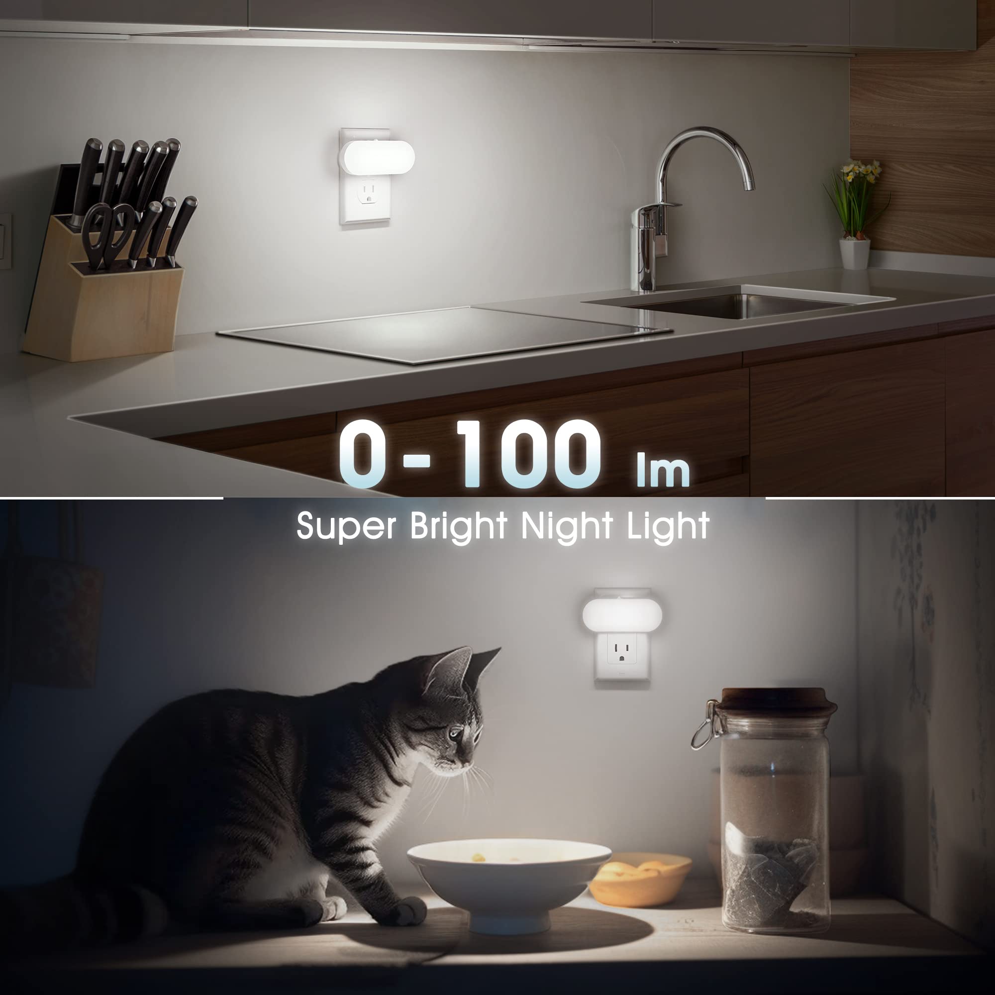 0-100 Im  
Super Bright Night Light