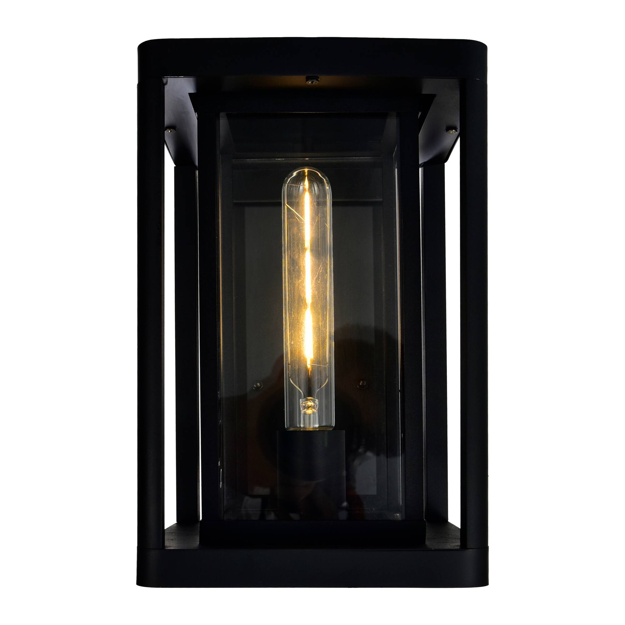Back. CWI Lighting - Mulvane 1 Light Black Outdoor Wall Light - Black.