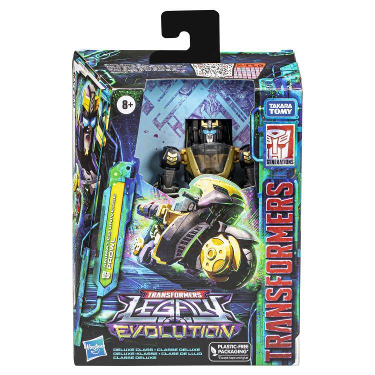 1 8+ TAKARA TOMY GENERATIONS UNIVERSE ANIMATED PROWL TRANSFORMERS TRANSFORMERS JEGALK EVOLUTION Hagaro DELUXE CLASS CLASSE DELUXE PLASTIC-FREE PACKAGING* DELUXE-KLASSE CLASE DE LUJO CLASSE DELUXE Except tape and glue