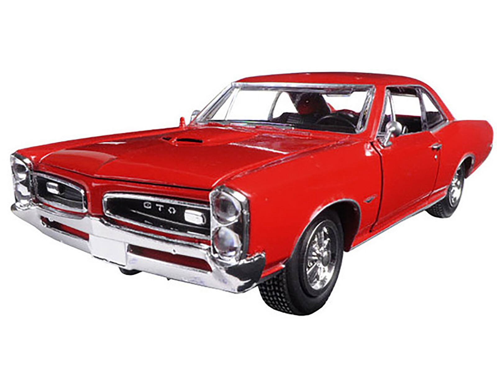 Angle. New Ray - 1966 Pontiac GTO Red "Muscle Car Collection" 1/25 Diecast Model Car by New Ray - Red.