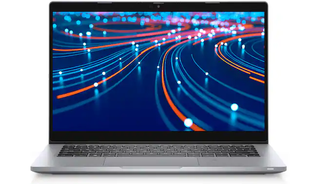 Front. Dell - Latitude 5320 Laptop PC | Intel Core i7-11th Gen | 16GB RAM | 512GB NVMe | Windows 11 Pro | Webcam | Backlit Keyboard. - Silver.