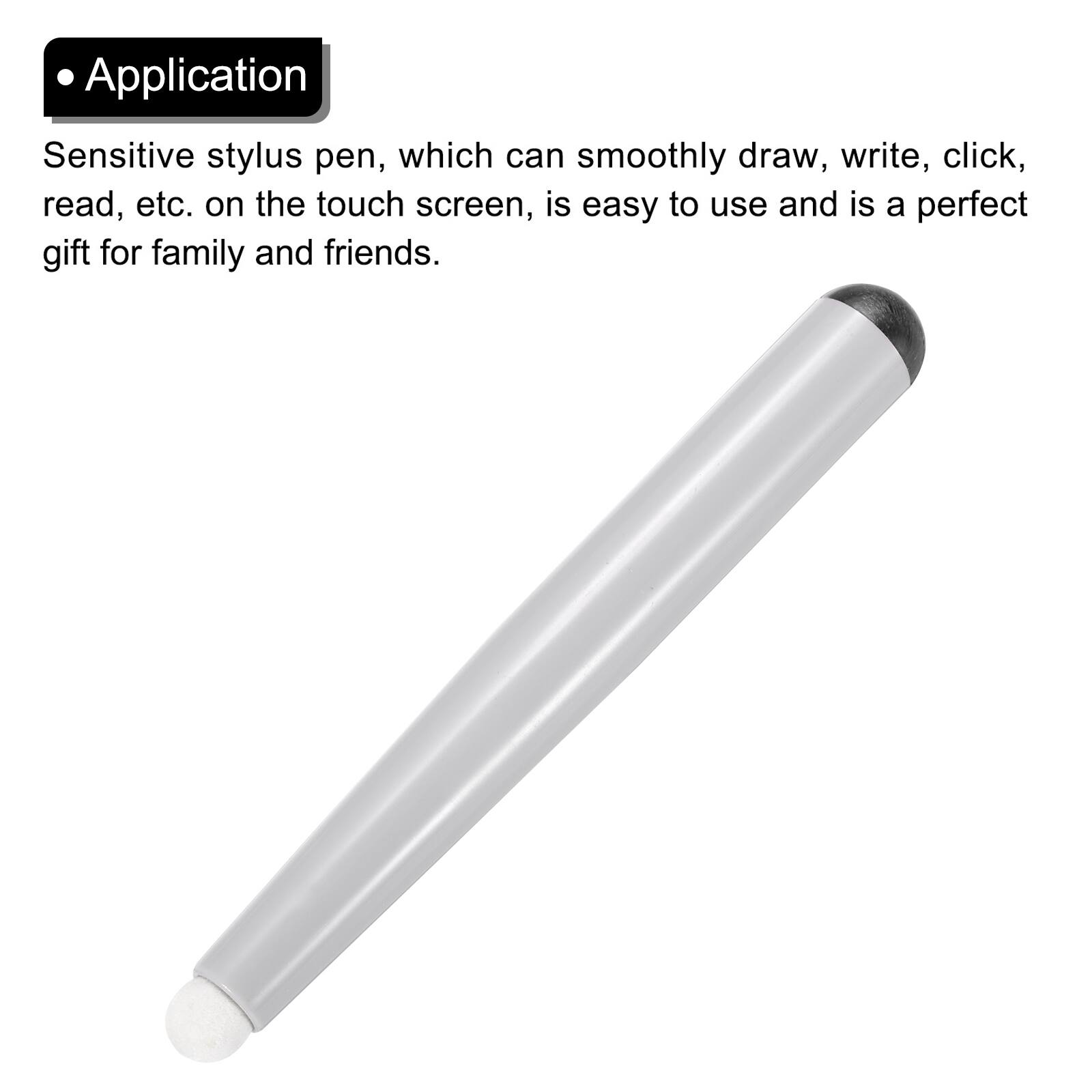 Application

Sensitive stylus pen, which can smoothly draw, write, click, read, etc. on the touch screen, is easy to use and is a perfect gift for family and friends.