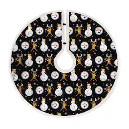 Pegasus - Pittsburgh Steelers Reindeer Tree Skirt - Multicolor