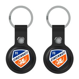 Keyscaper - FC Cincinnati FC Cincinnati Two-Pack Insignia AirTag Holders - No Size - Black