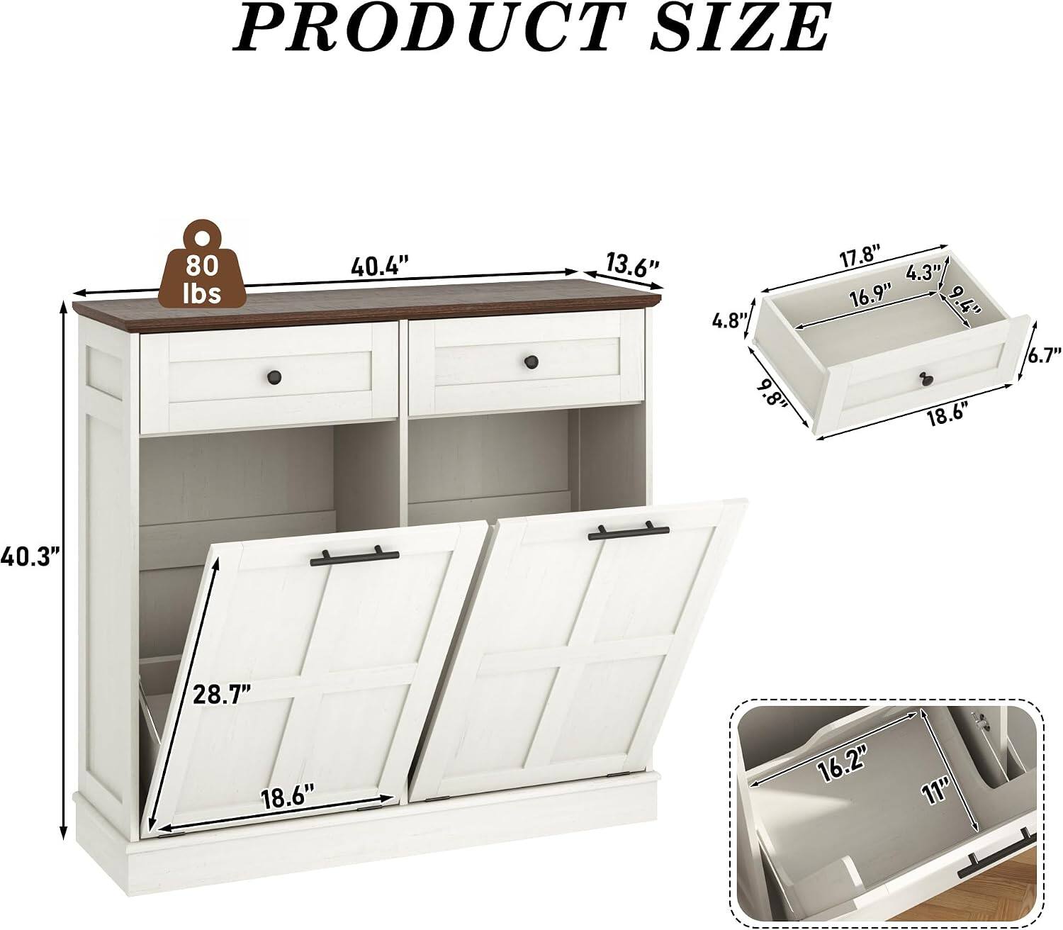 PRODUCT SIZE

80 lbs

40.4"  
13.6"  
4.8"  
9.8"  
17.8"  
4.3"  
16.9"  
9.4"  
6"  
18.6"  
6.7"  
40.3"  
28.7"  
18.6"  
16.2"  
11"