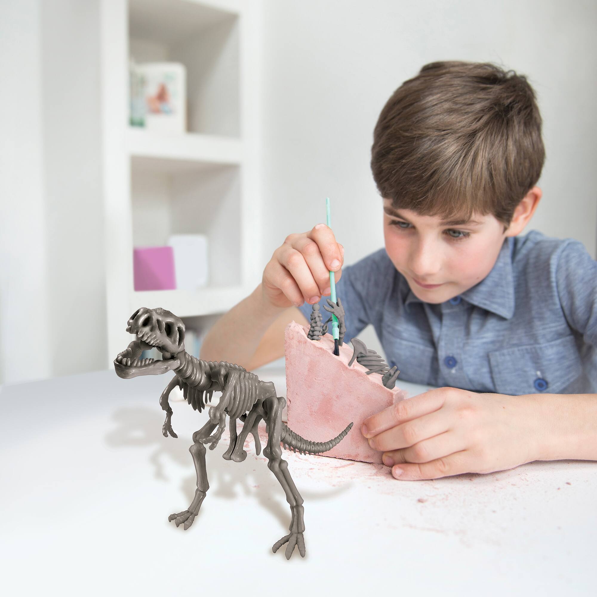 Alt View 5. 4M - Dig A Dinosaur Skeleton - Tyrannosaurus Rex Fossil Excavation and Assembly Kit - Multicolor.