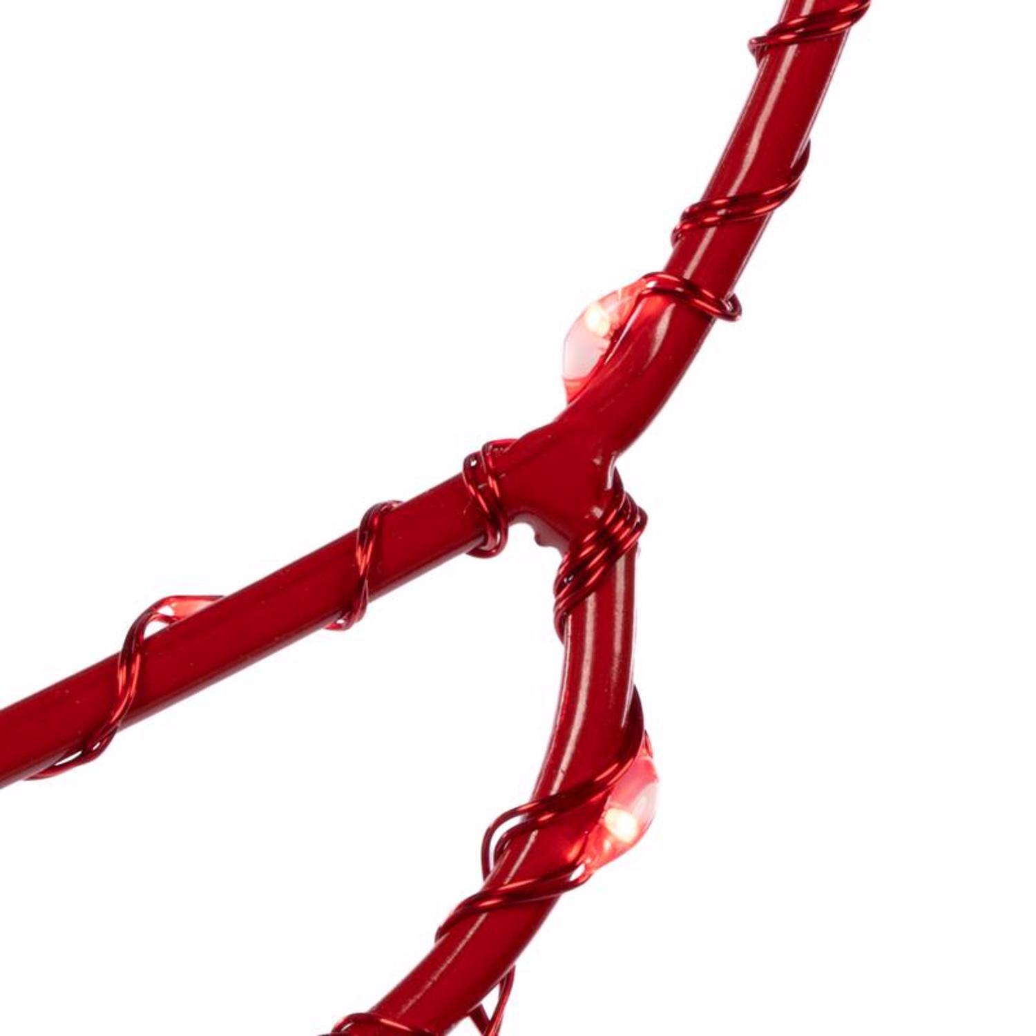 Angle. Celebrations - Celebrations LED Red Cardinal Silhouette 15 in. Hanging Decor - Red.