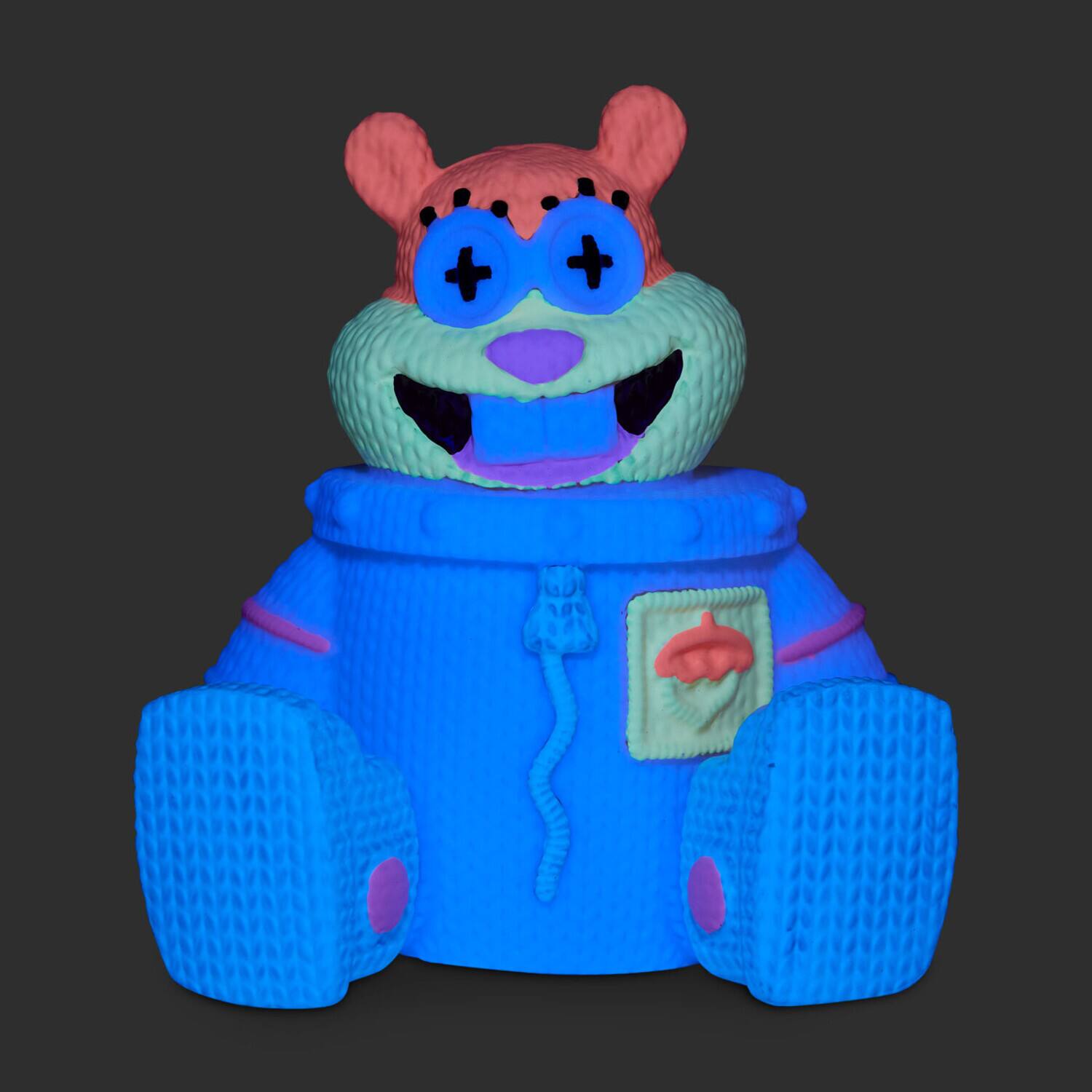 Alt View 4. Handmade by Robots - Handmade by Robots - SpongeBob SquarePants - Sandy Cheeks #448 (Blacklight)   - COLLECTIBLES - Multicolor.
