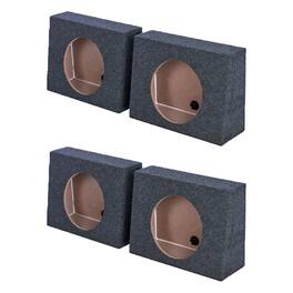 QPower - Q-POWER QTW12 2 12" Sealed Car Audio Subwoofer Sub Box Enclosures Pair (2 Pack)