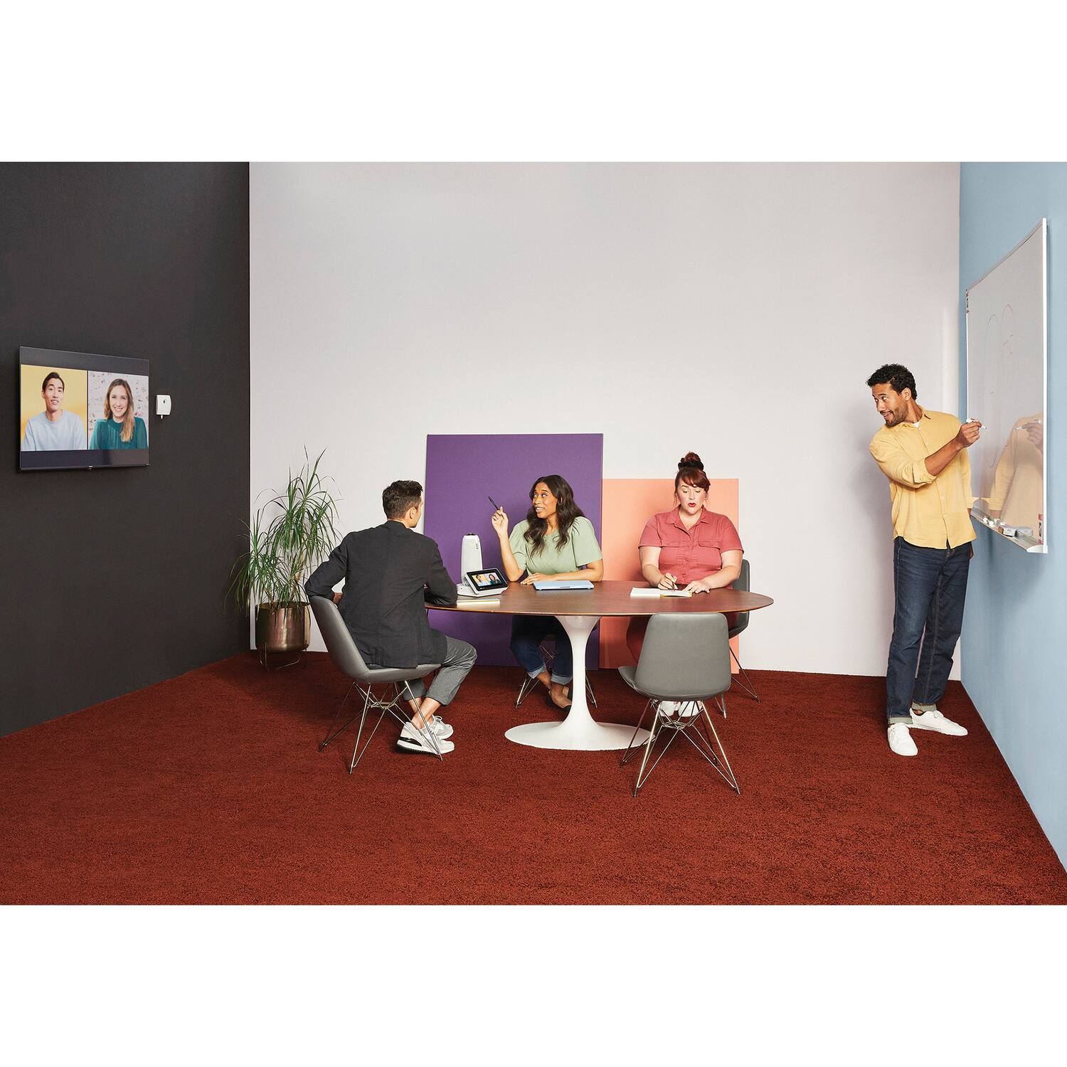 Alt View 11. Owl Labs - Whiteboard Owl 4096 x 3072 with Meeting Owl Pro Premium 360° Camera, Microphone, and Speaker.