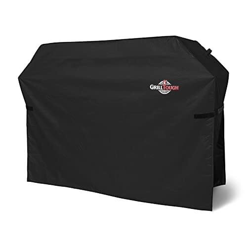 Front. Fabibe - Heavy Duty Bbq Grill Cover For Outdoor 58 Inch - Waterproof Weather Resistant Uv Fade With Adjustable Straps Gas Webe... - 60'' x 28'' x 44''.