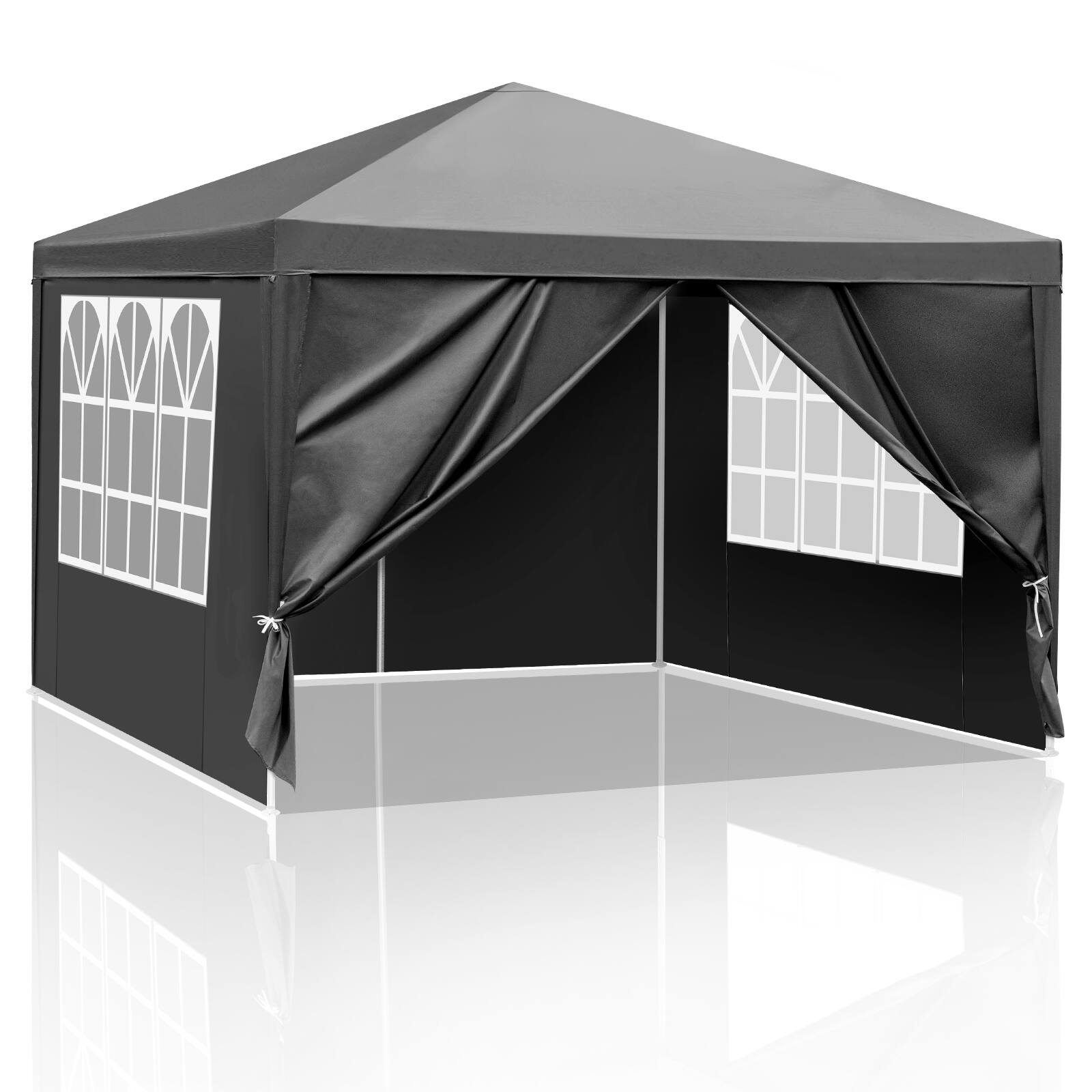 Front. Winado - 10x10ft Ez Pop Up Canopy, Portable Instant Canopy Tent with 4 SideWalls for Outdoor Events,Party, Wedding.