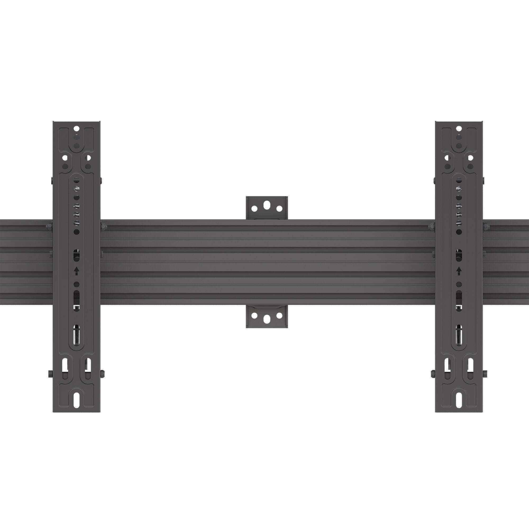 Back. Kanto - Menu Board Wall Mount System with Tilting Arms for 40" - 60" TVs, 4 Screens - Black.