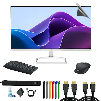 Front. HP - HP 524SF 24" 16:9 FHD 1080p IPS Slim Monitor Bundle.