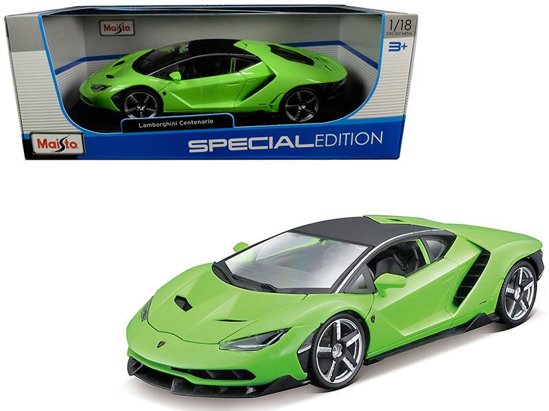 Maisto  
1/18  
Diecast Metal  
3+  
Lamborghini Centenario  
SPECIAL EDITION