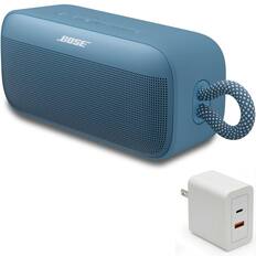 Front. Bose - Bose SoundLink Plus Portable Bluetooth Speaker Bundle with Fast Charger, Wireless (Blue Dusk) - Blue Dusk.
