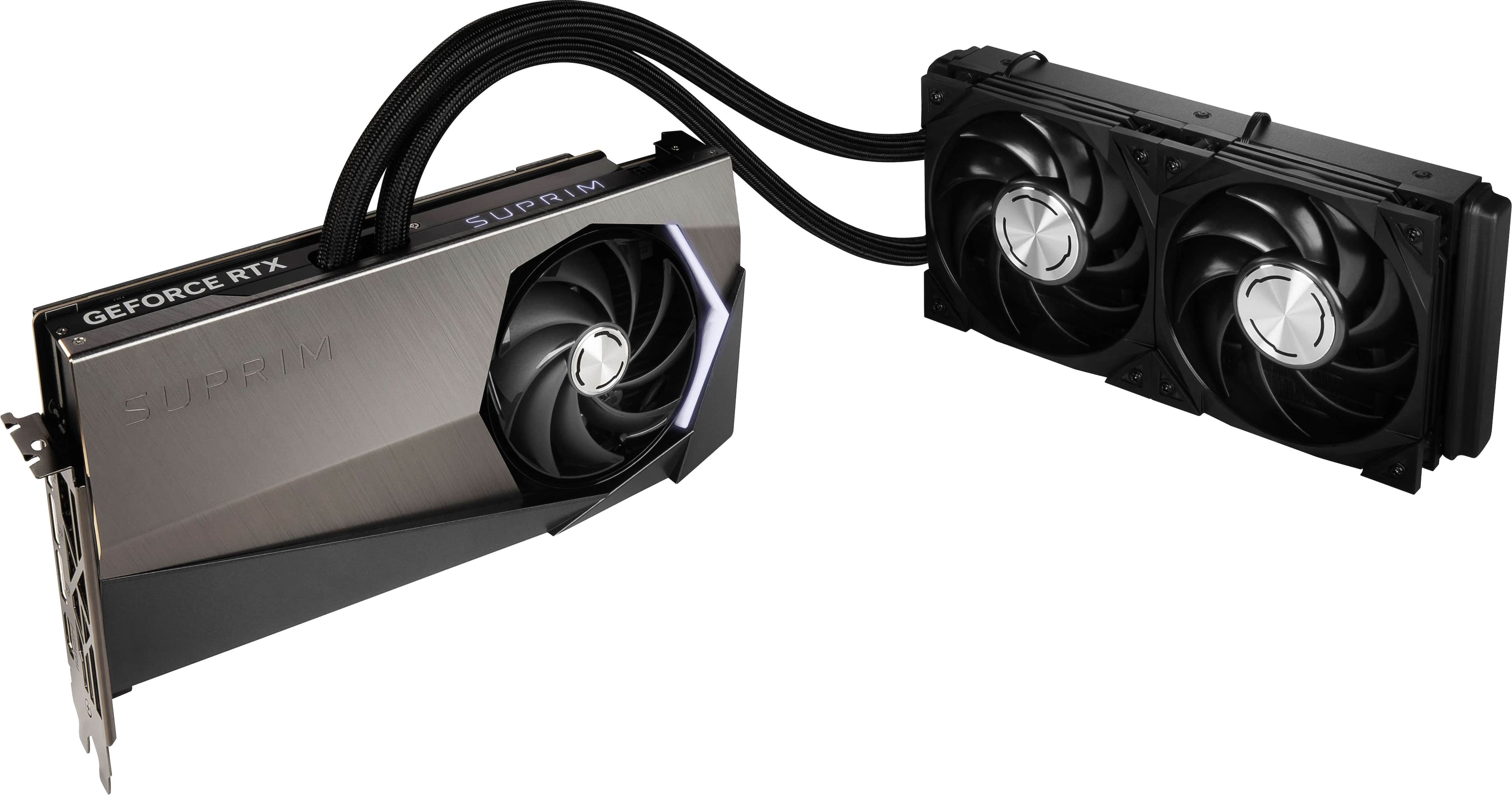 Alt View Zoom 14. MSI - NVIDIA GeForce RTX 4090 SUPRIM LIQUID X 24G 24GB DDR6X PCI Express 4.0 Graphics Card - Silver.