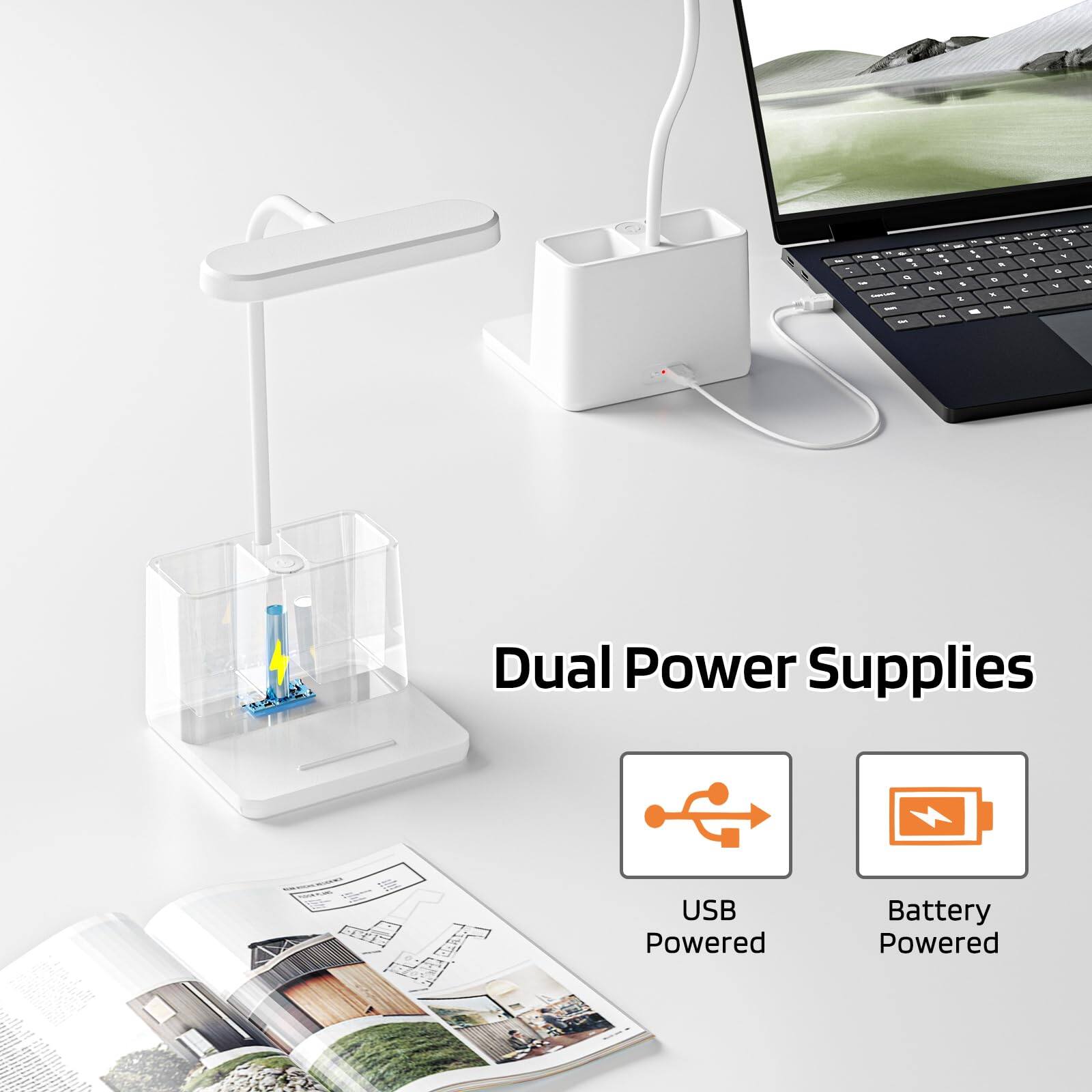 Dual Power Supplies  
USB Powered  
Battery Powered