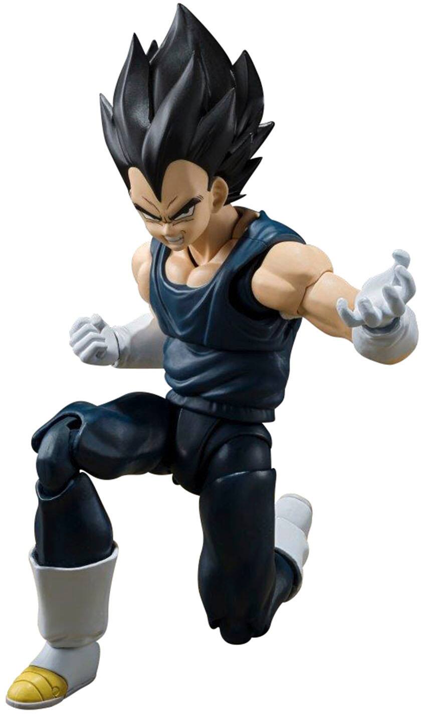 Left. Bandai - Vegeta Super Hero - Dragon Ball Super - Tamashii Nations S.H.Figuarts 7.1" Figure.