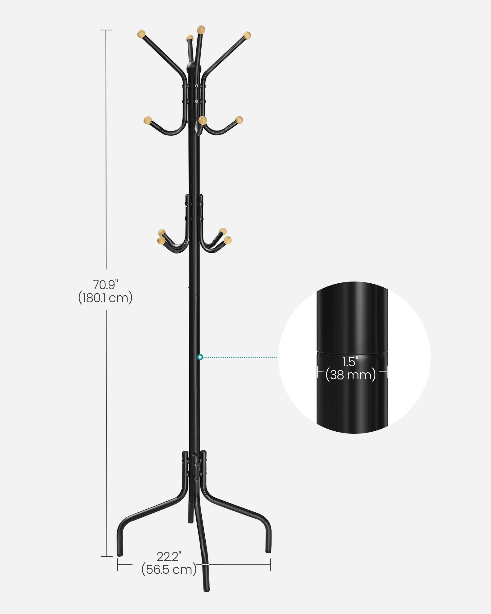 70.9" (180.1 cm)  
1.5" (38 mm)  
22.2" (56.5 cm)