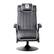 Angle. X Rocker - Midnight Pro Series Pedestal Gaming Chair - Black and White.