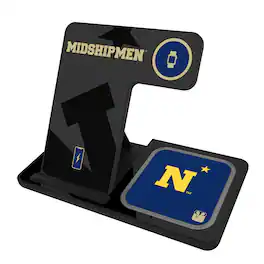 Keyscaper - Navy Midshipmen 3-In-1 Wireless Charger - Multicolor