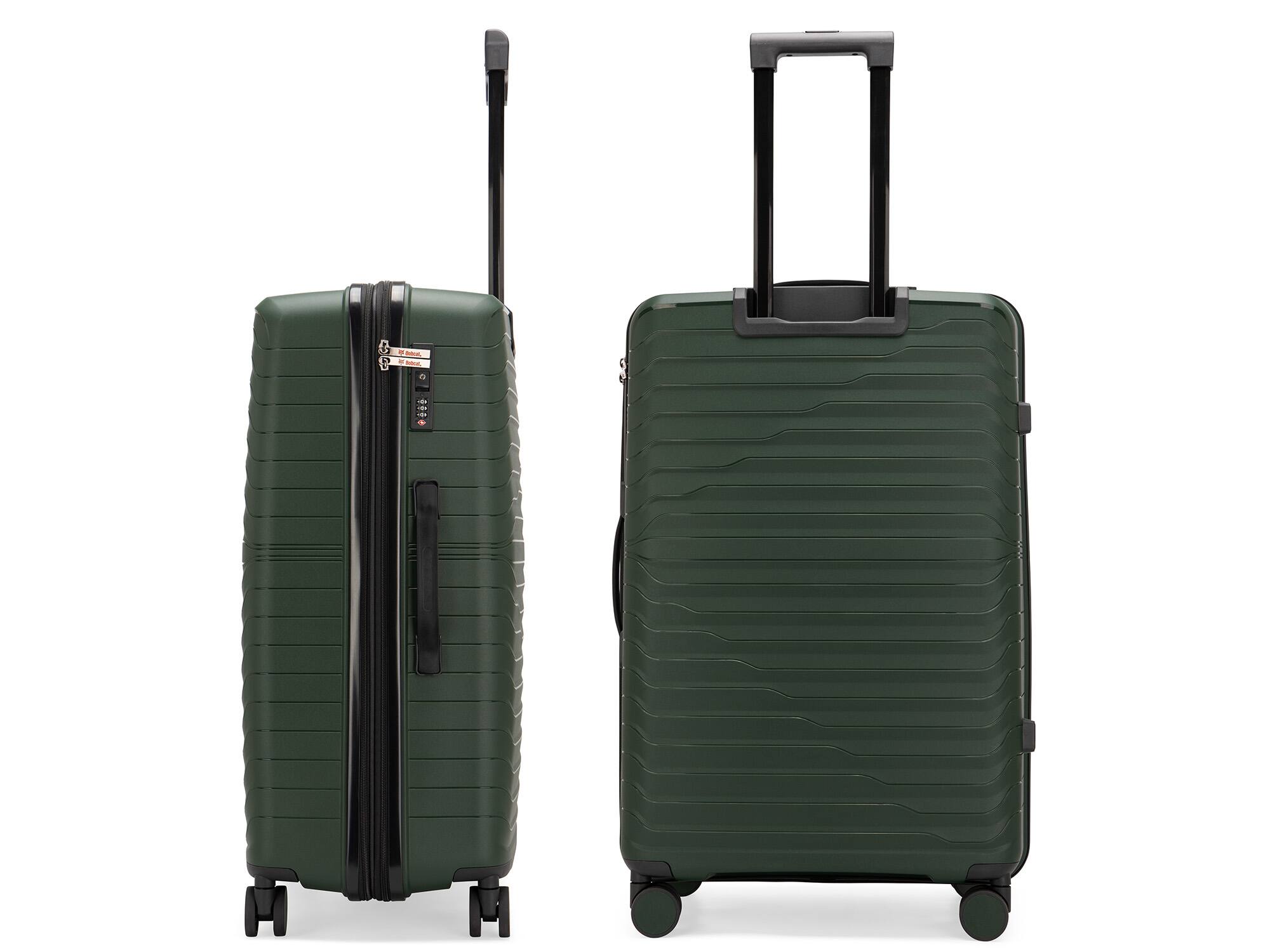 Alt View 3. Bobcat - Bobcat Excavator 3 Piece Expandable Hardside Spinner Luggage Set with TSA Lock - Deep Forest - Deep Forest.