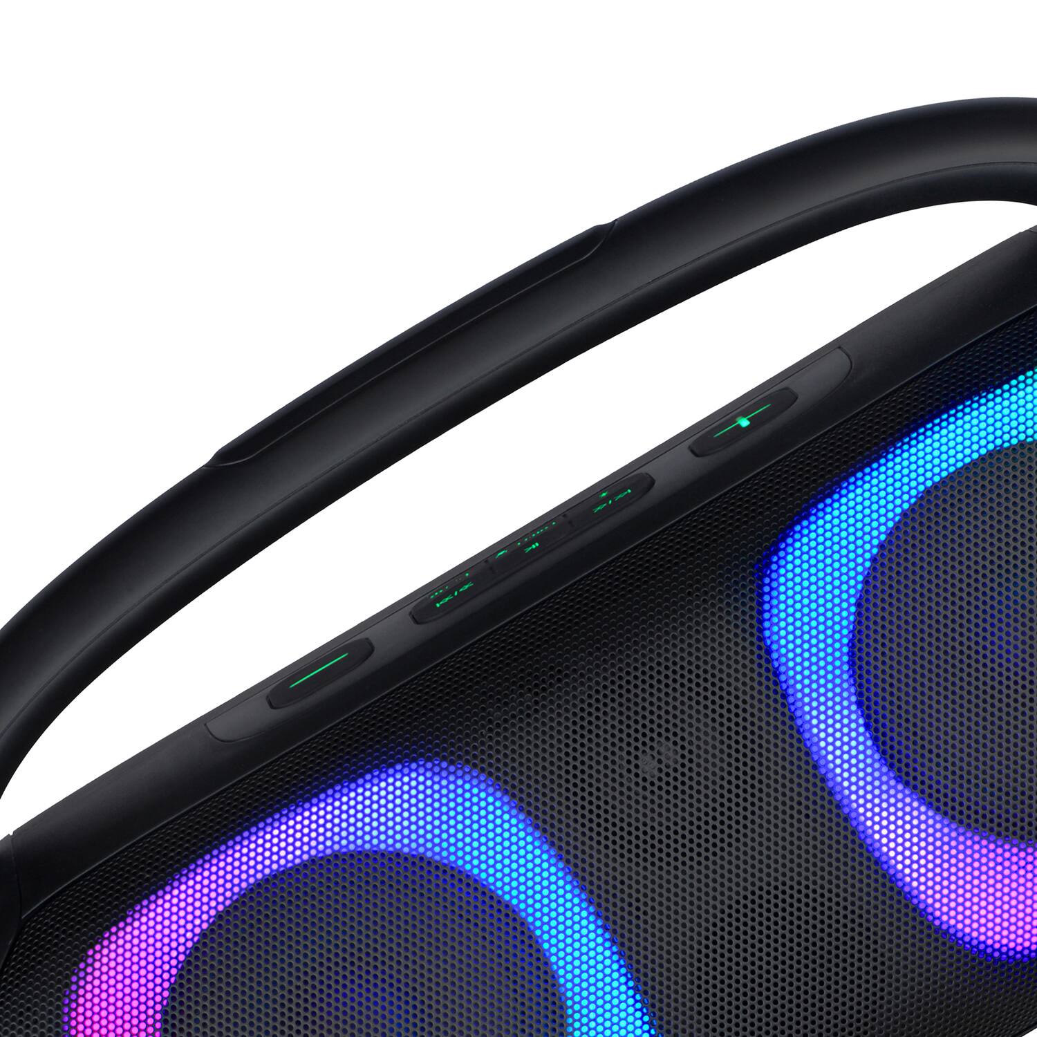 Alt View 4. Supersonic - Supersonic IQ3540BT Portable Bluetooth Speaker with RGB Light Effects and Remote Control - Black.